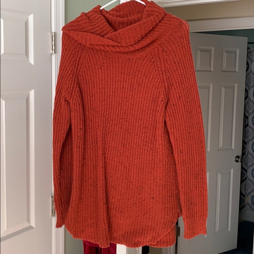 Oversized turtleneck sweater